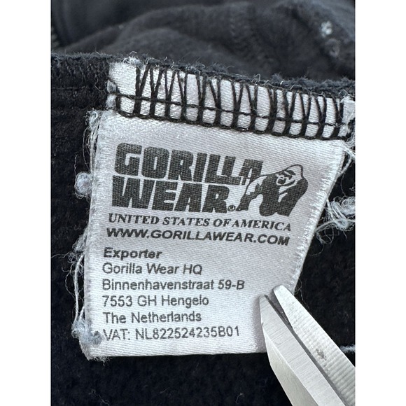Gorilla Wear Mens XXL Hoodie Full Zip Bodybuilding Weight‎ Lifting Heavy Duty - Picture 10 of 10